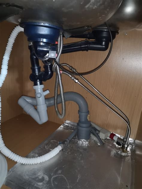 Kluckande avlopp diskmaskin